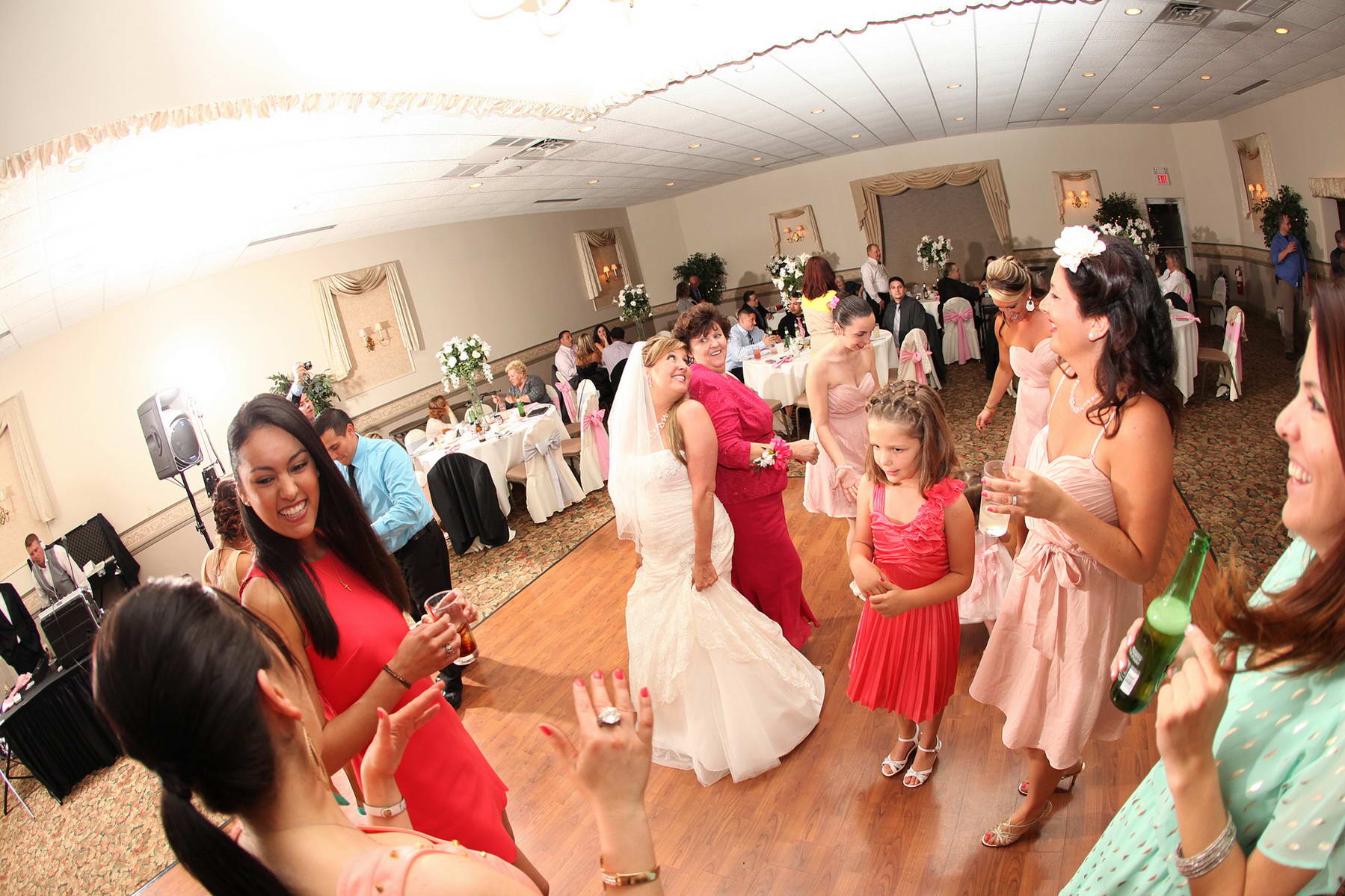 Bride and Mom Partying