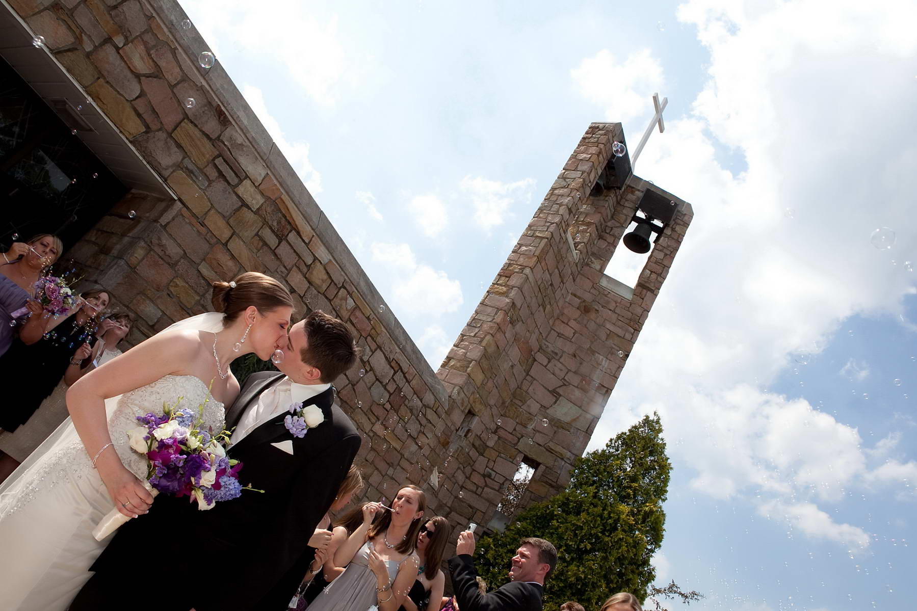 Church Exit,Wedding Photography